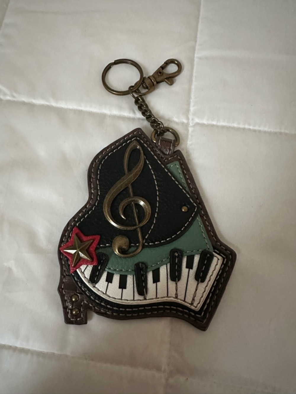 Chala Coin Purse Bag Charm with Musical Design